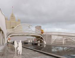 Пешеходный мост в Московском зоопарке через  ул. Б. Грузинскую (реконструкция)